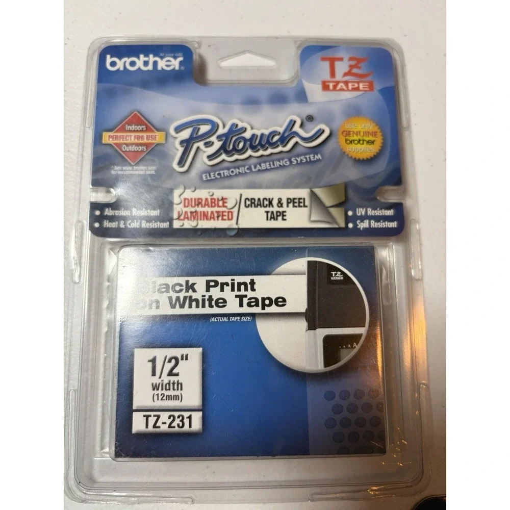 Brother P-Touch PT-1700 Label Maker + TZ-231 Tape + (3) M-2312PK Packs